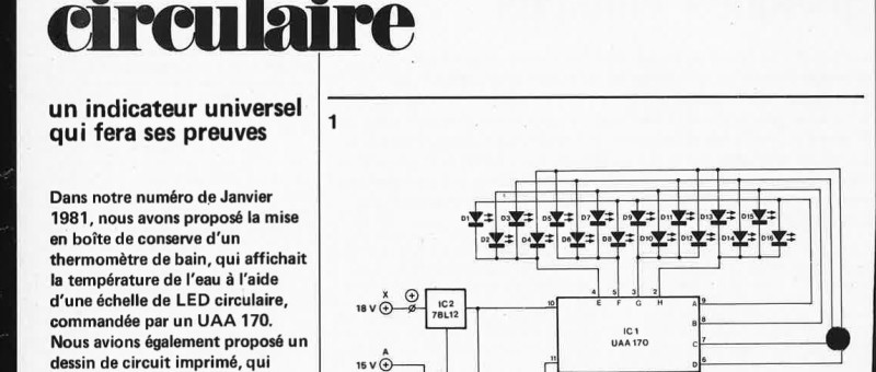 échelle de LED circulaire