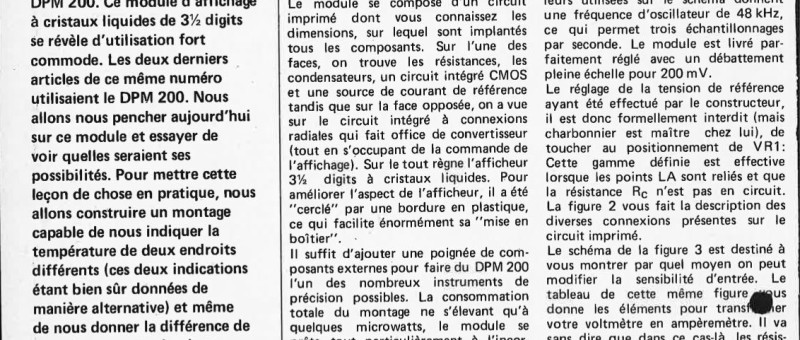 thermomètre différentiel