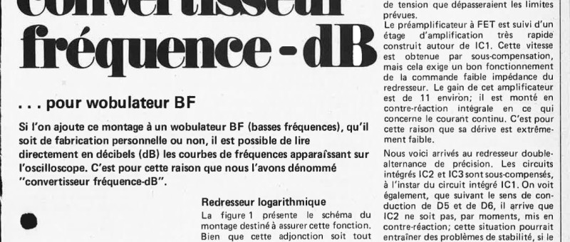 convertisseur fréquence/dB