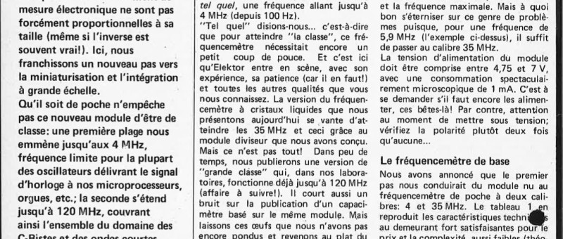 fréquencemètre de poche à LCD