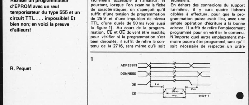 programmateur d`EPROM (2650)
