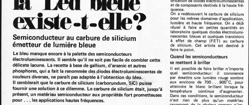 la Led bleue existe-t-elle?