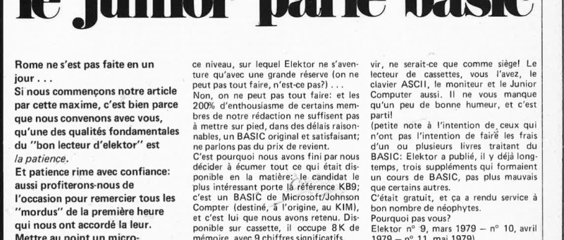 le junior parle basic