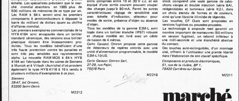 marché mars 1982