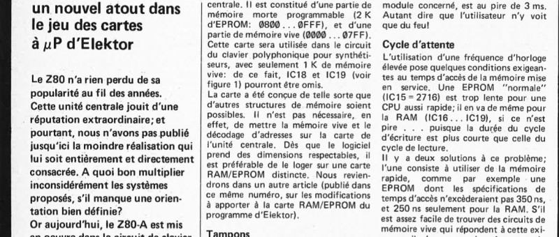 carte CPU à Z 80 - a