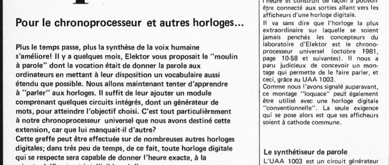 module de parole