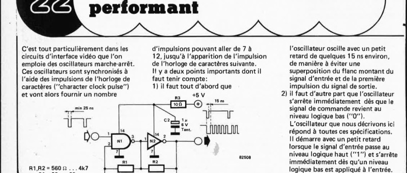 "osclllalear Dlarche-arrêl
perfornaanl"