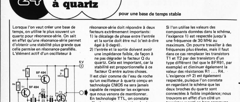 "oscillateur
` a quartz"
