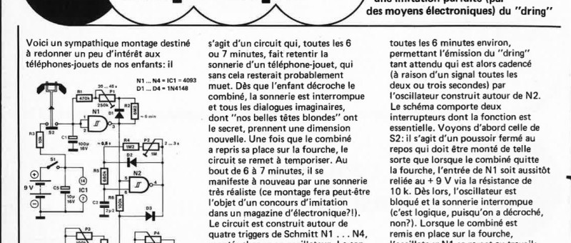 "sonner•i e
téléphonique une imitation"
