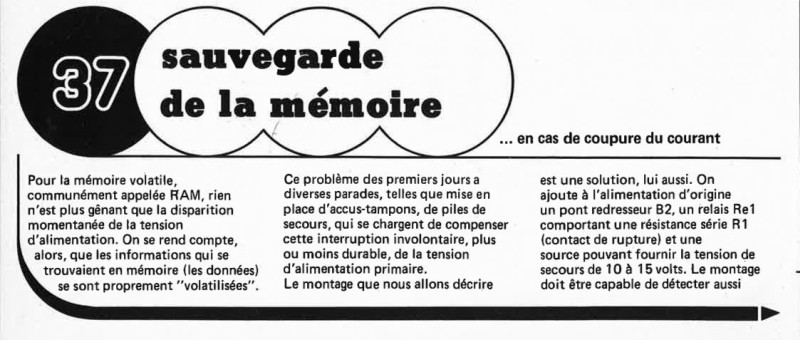 "sauvegarde
de la n1é1aoire"