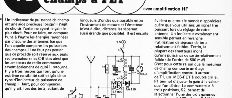 "n1esureur de
chaD1ps à FET"