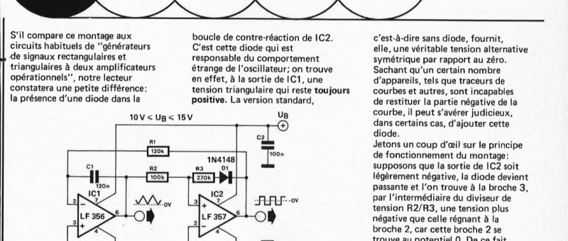 générateur de tension triangulaire positive
