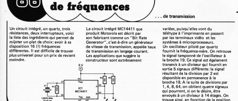 générateur de fréquences