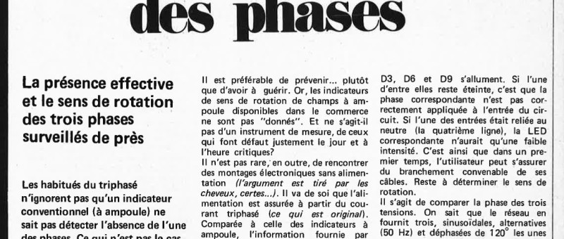Indicateur de rotation des phases