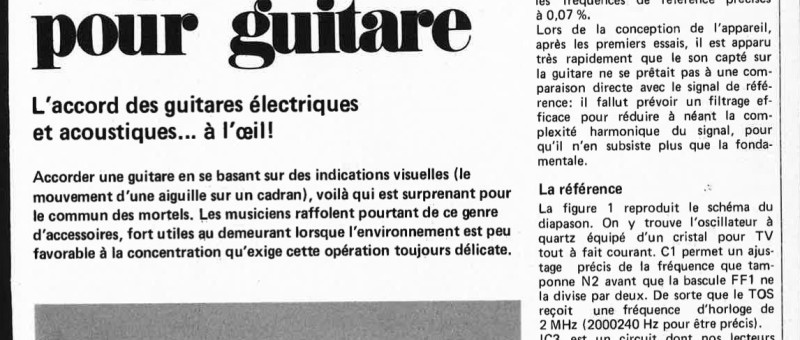 diapason pour guitare