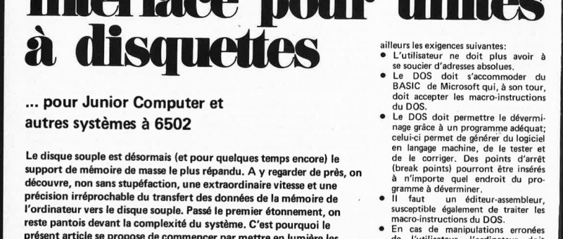 interface pour unités à diquettes