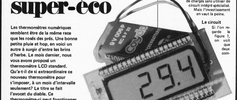thermomètre numérique super-éco