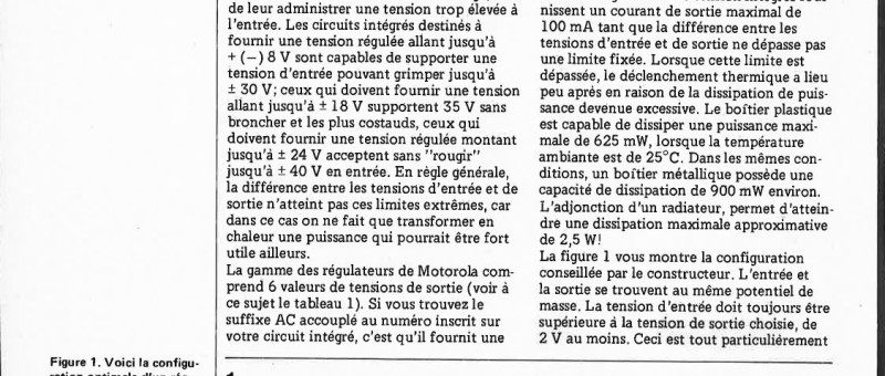 la tension de son choix grace aux 78L et aux 79L