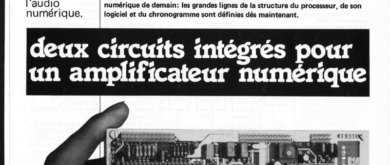 deux circuits intégrés pour un amplificateur numérique