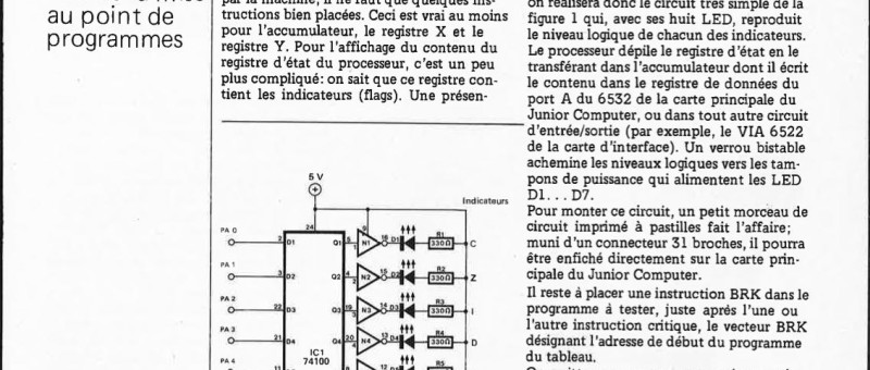 déverminage pour Junior Computer