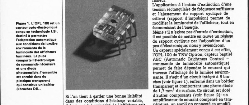 gradateur automatique pour afficheurs