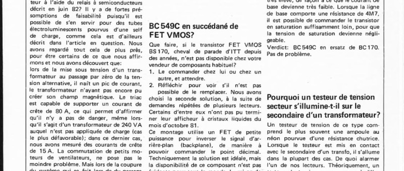 Résponses techniques