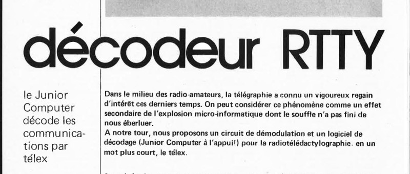 décodeur RTTY