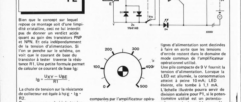 indicateur de niveaux logiques et illogiques