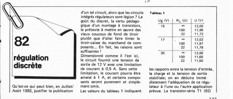 régulation discrète