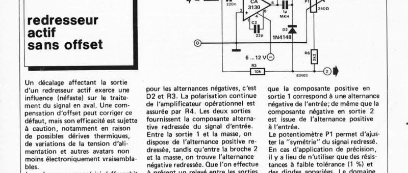 redresseur actif sans offset