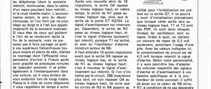 réveille-matin compréhensif