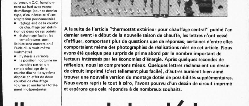 thermostat extérieur
