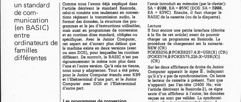 le Junior Computer et Basicode-2