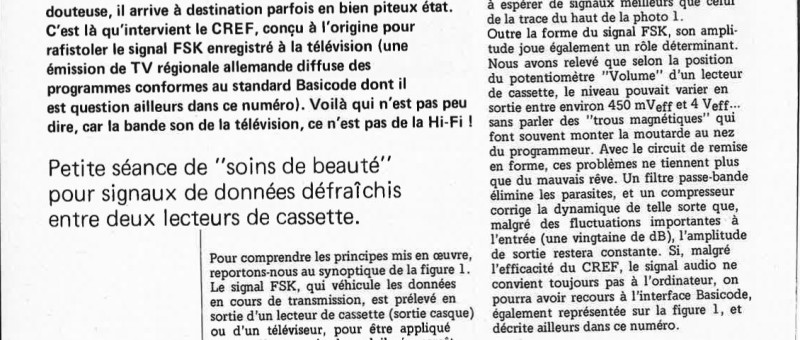 circuit de remise en forme pour signal FSK