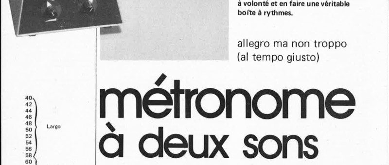 métronome à deux sons