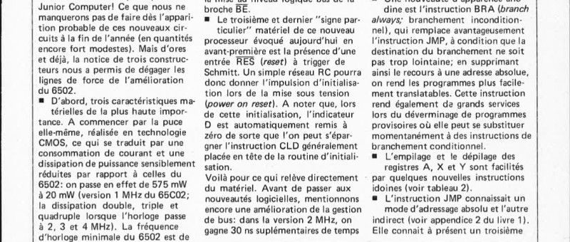Applikator: le 65C02