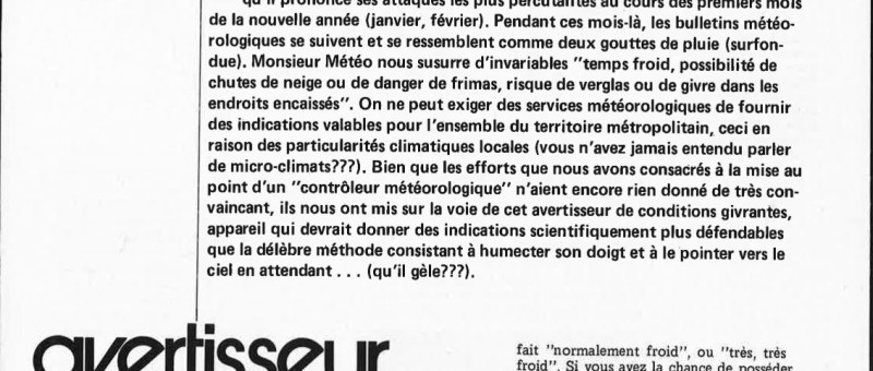 avertisseur de conditions givrantes
