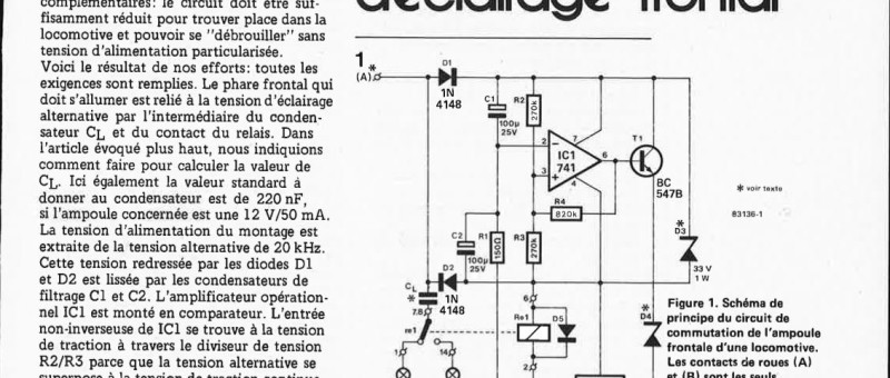 commutateur d`éclairage frontal