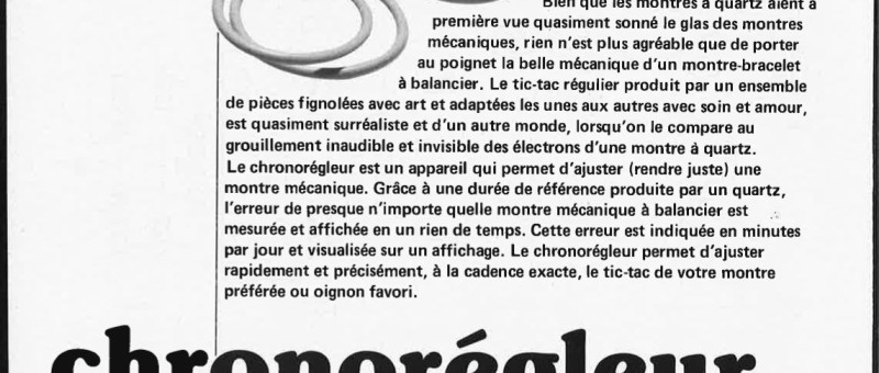 chronorégleur