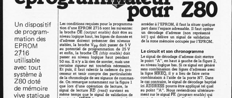 éprogrammateur pour Z80