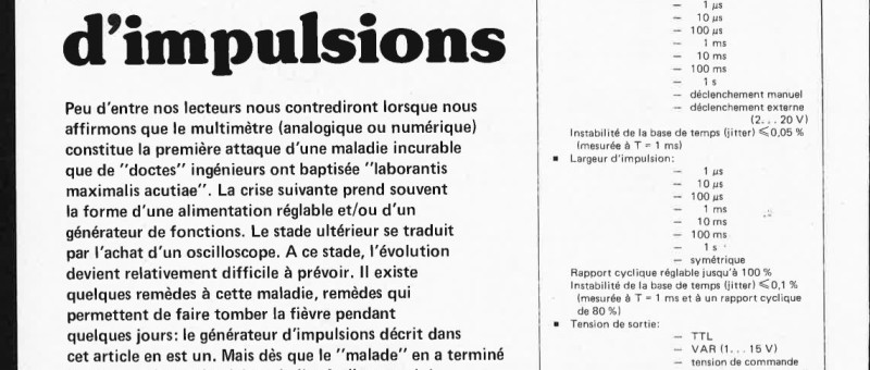 générateur d`impulsions