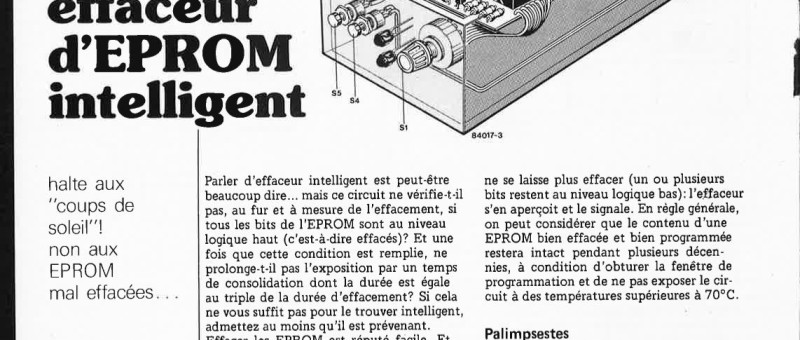 effaceur d`EPROM intelligent