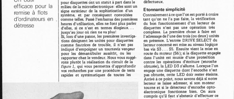 testeur d`unités pour disquettes