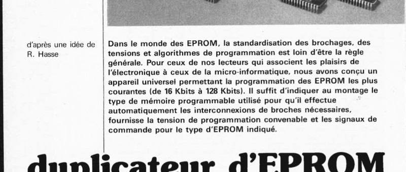 duplicateur d`EPROM
