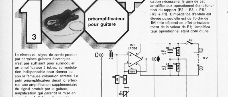 préamplificateur pour guitare