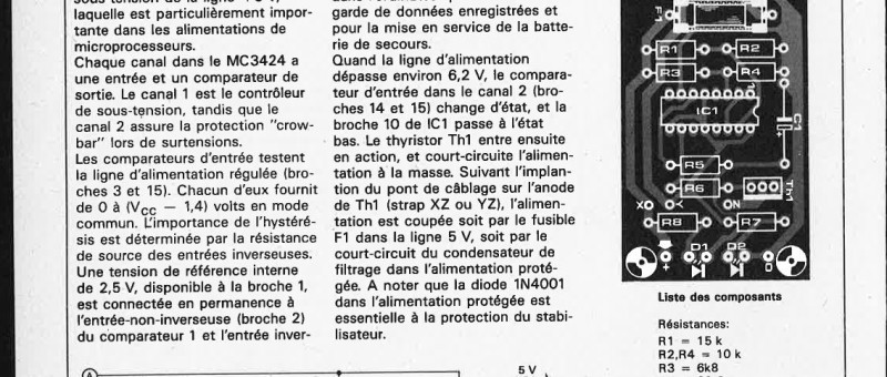 moniteur d`alimentation