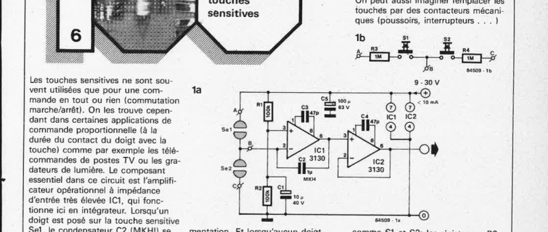 potentiomètre à touches sensitives