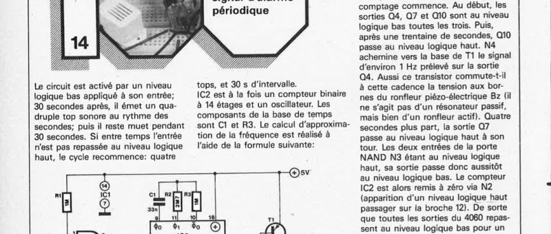 signal d`alarm périodique