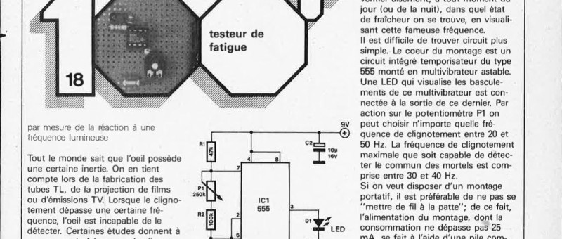 testeur de fatigue