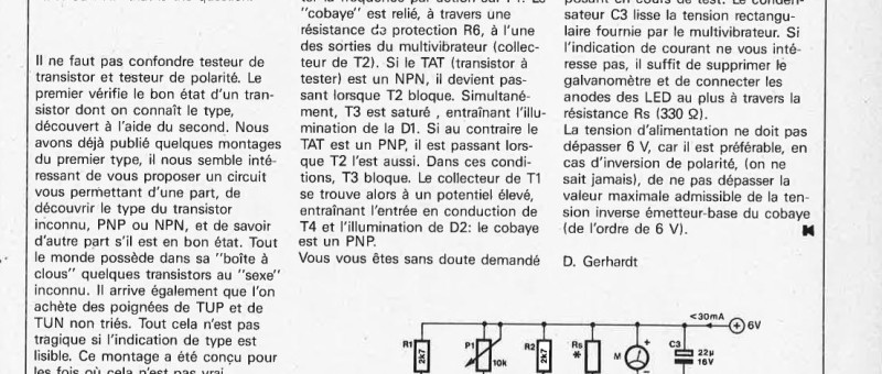 testeur de polarité en tous genres
